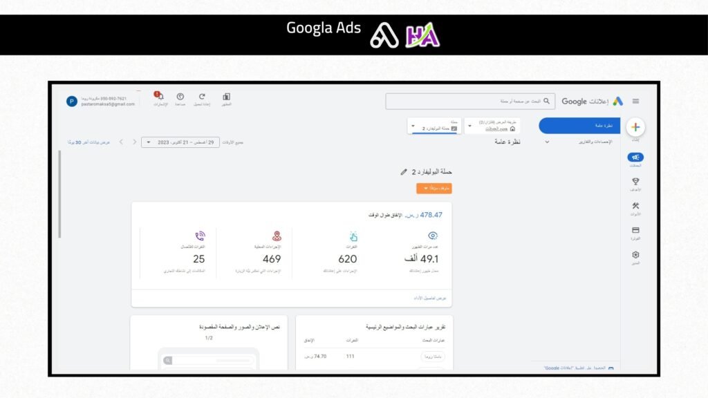 Advertising campaign results