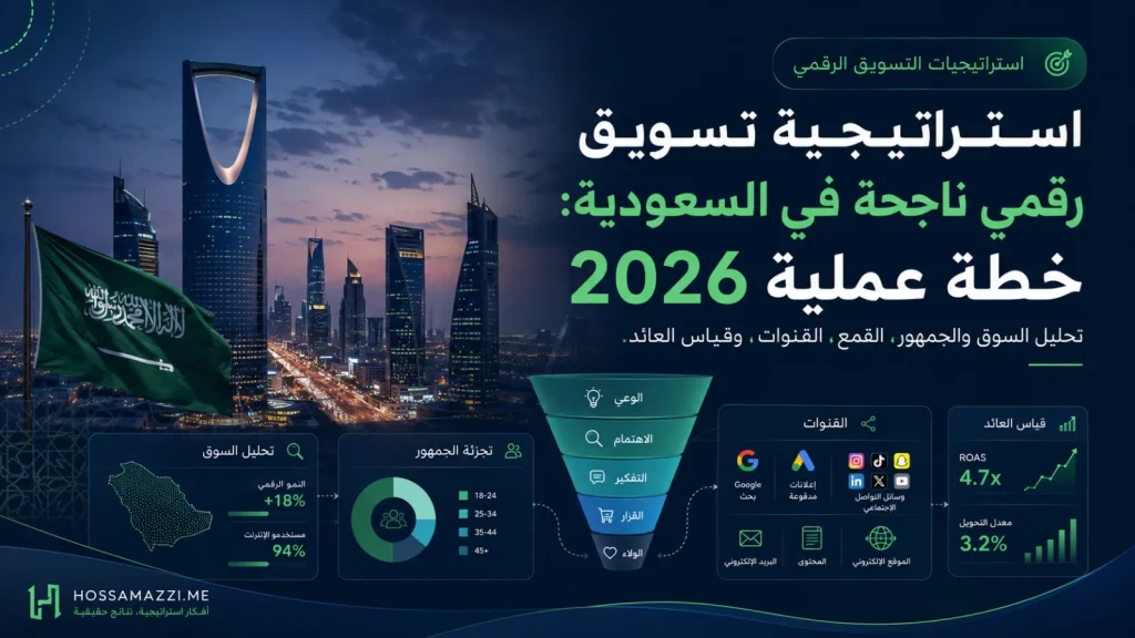 استراتيجية تسويق رقمي ناجحة في السعودية: خطة عملية 2026