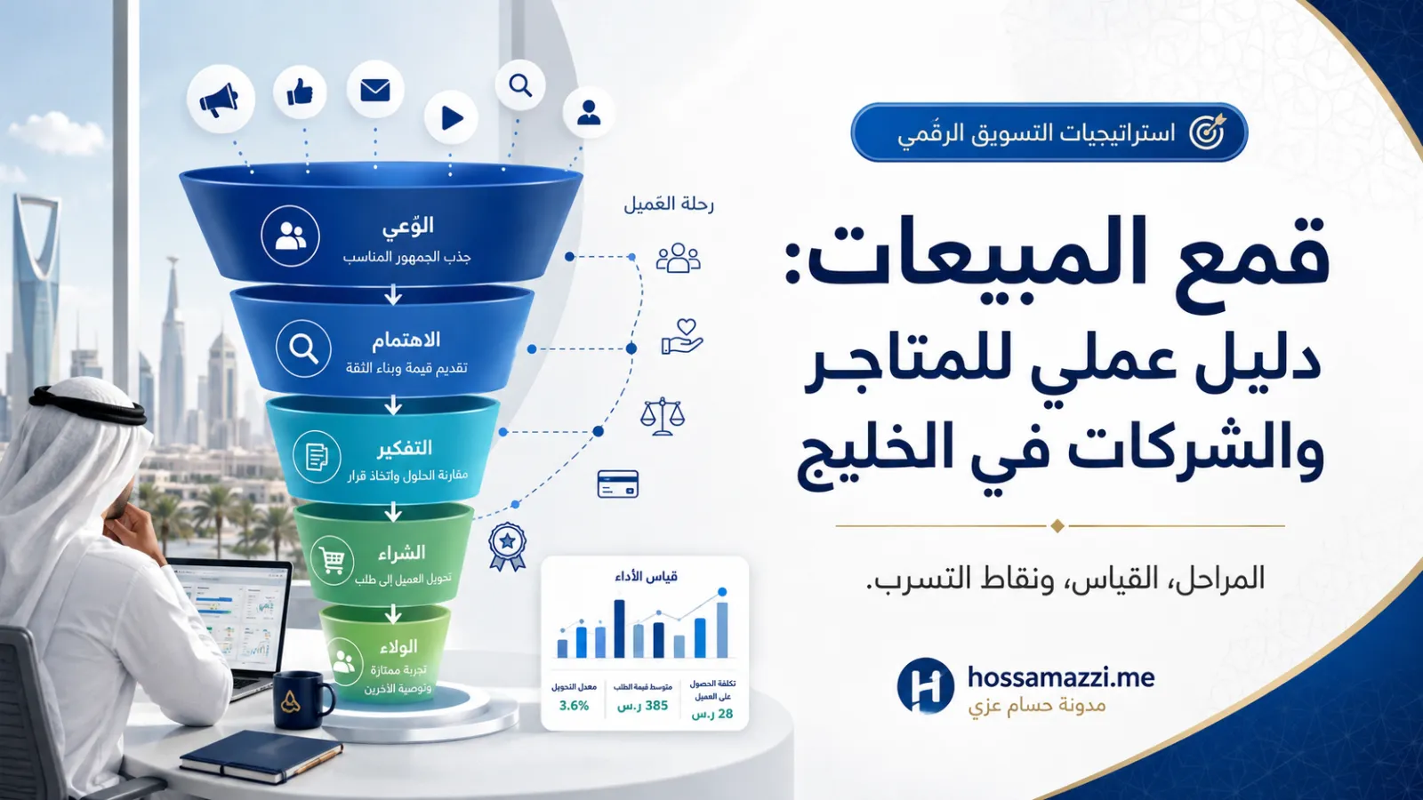 قمع المبيعات: دليل عملي للمتاجر والشركات في الخليج