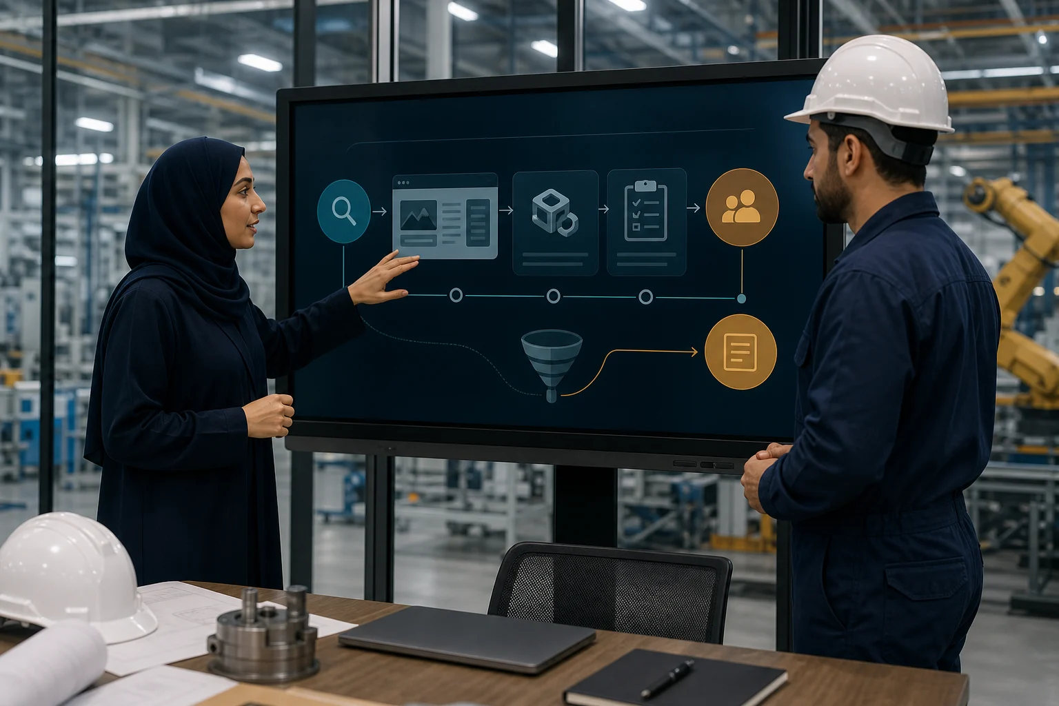 SEO للمصانع السعودية: كيف تتحول الزيارات إلى طلبات عروض أسعار؟